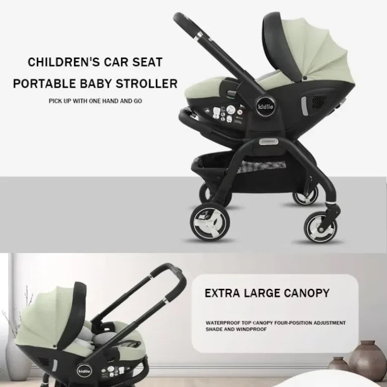 Poussette Siège Auto Multifonctionnelle 3 en 1 – Kidilo