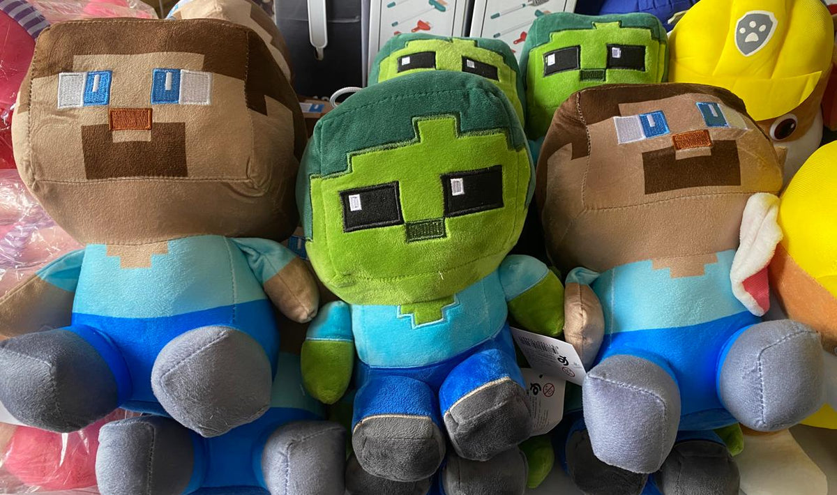 Peluche Personnages Pixel – Réplique Non Officielle Style Minecraft