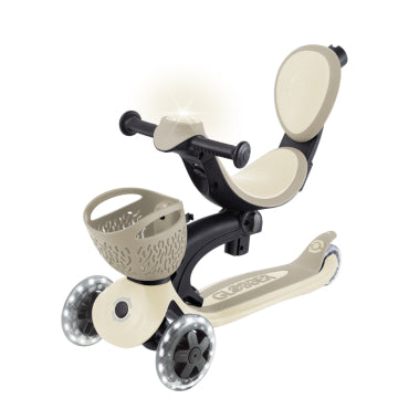 Trottinette évolutive GO UP Baby Lights 360° - Taupe