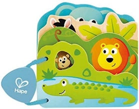 Livre en bois Hape - Les animaux de la jungle