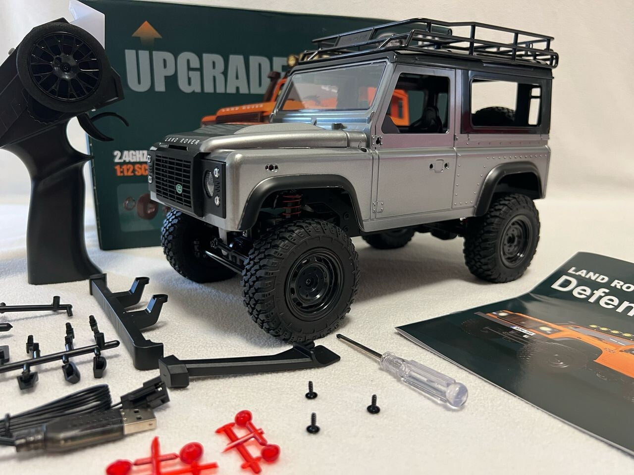 Land Rover Defender MN98 – Voiture RC 4x4 Échelle 1:12 Off-Road avec LEDs