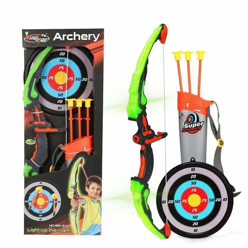 Arc Lumineux Vert avec Flèches à Ventouses