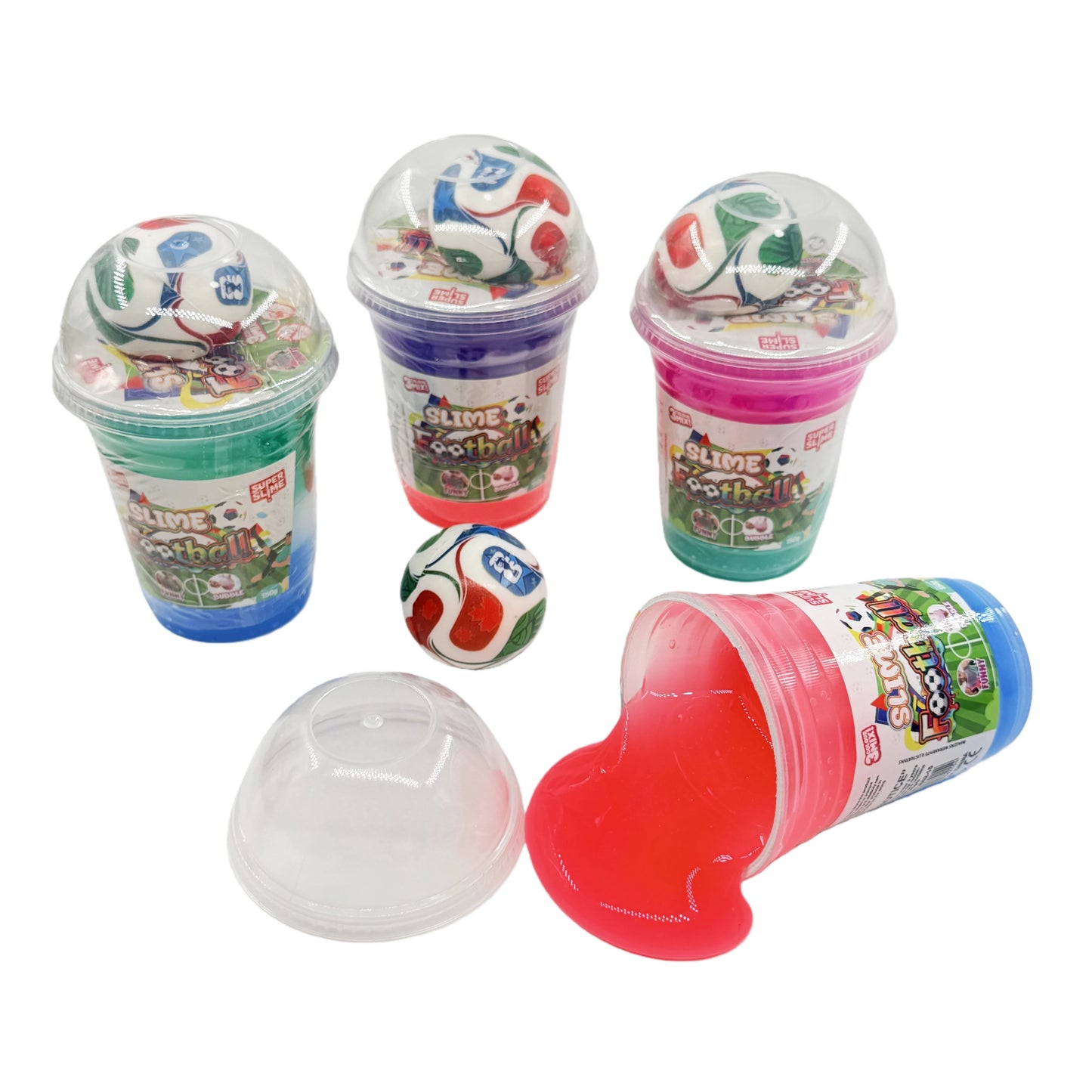Slime Football – 1 Pot de Slime avec Ballon (Modèle Aléatoire)