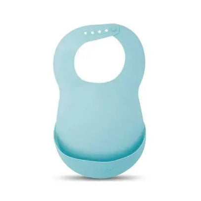 Suavinex Bavoir en silicone Bleu 4m+