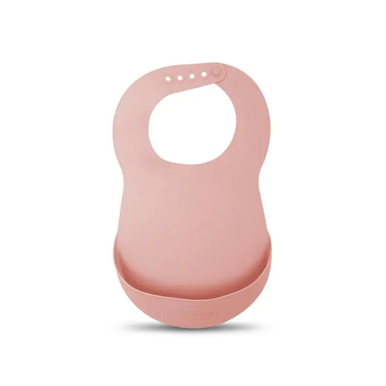Suavinex Bavoir en silicone rose 4m+