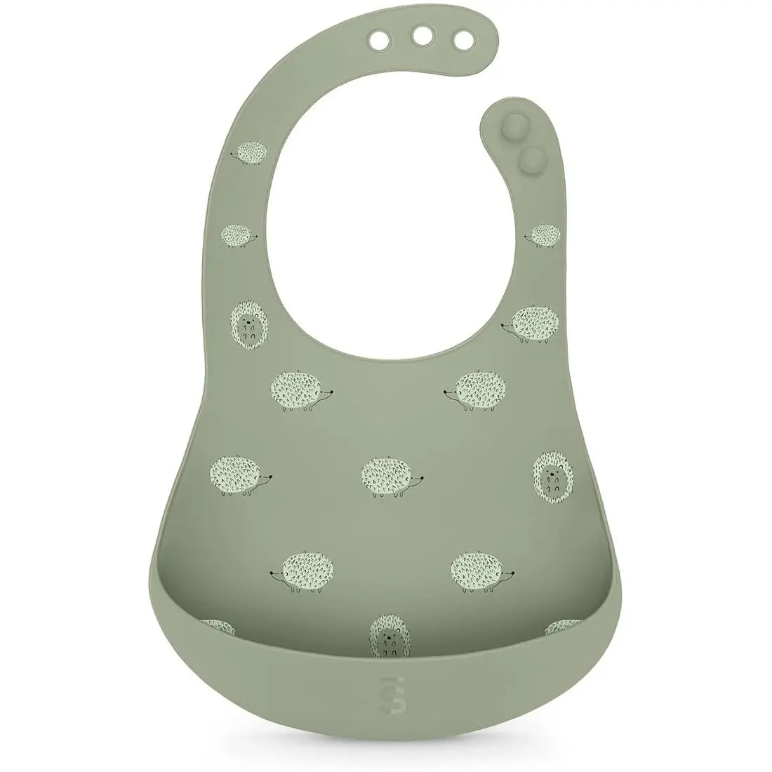 Suavinex Lot de 2 Bavoirs Silicone Imperméables et Ajustables avec Poche 4m+ Vert