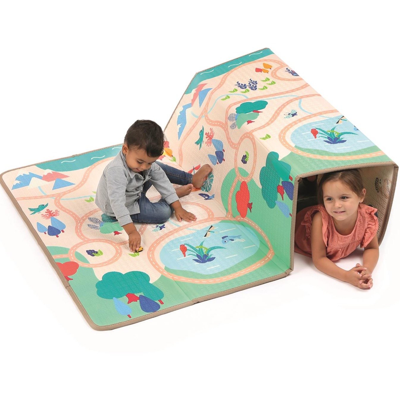 LUDI – Tapis Pliable Réversible pour Enfants