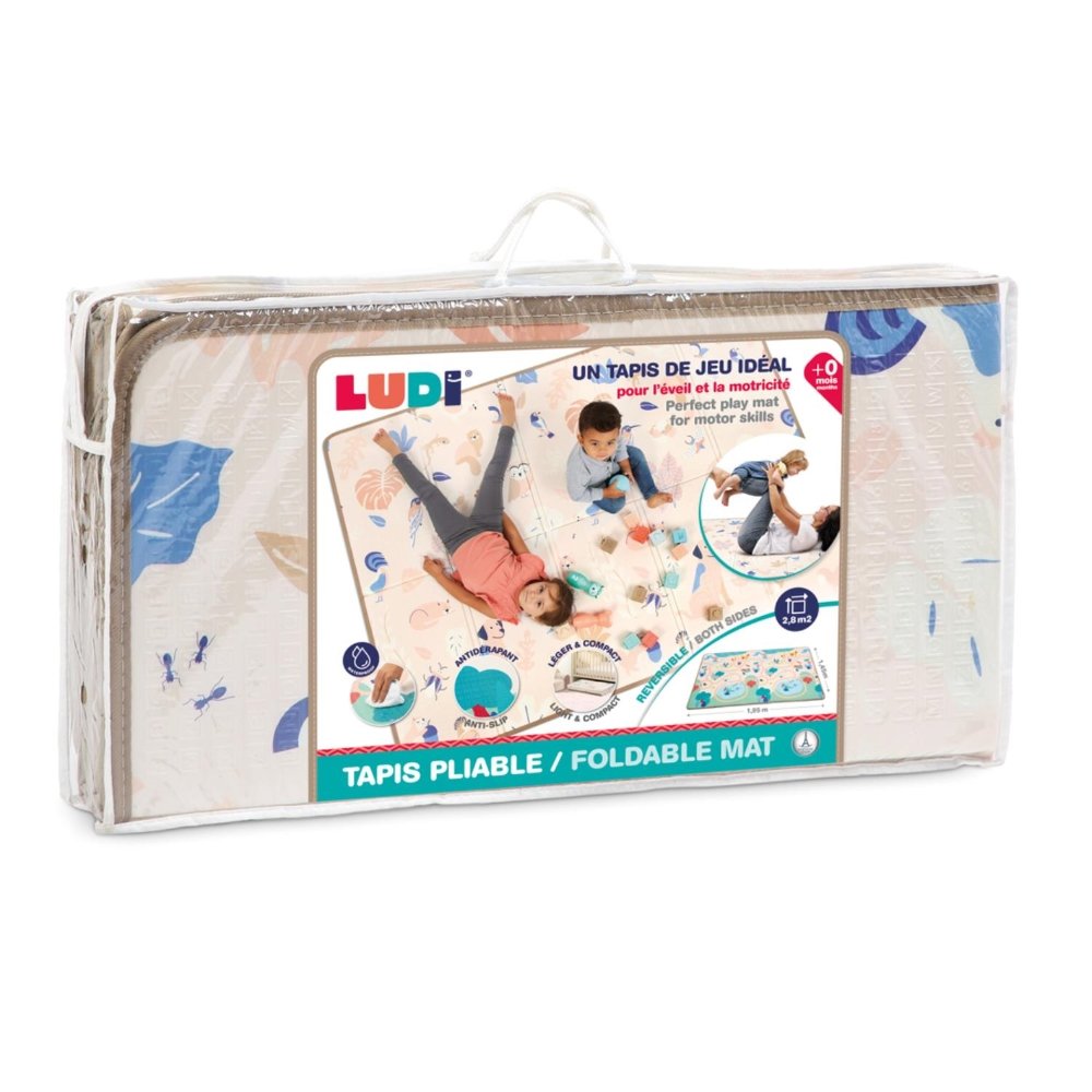 LUDI – Tapis Pliable Réversible pour Enfants