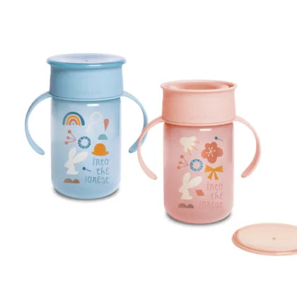Tasse d’Apprentissage 360º avec Poignées (340 ml, 12m+) - Suavinex