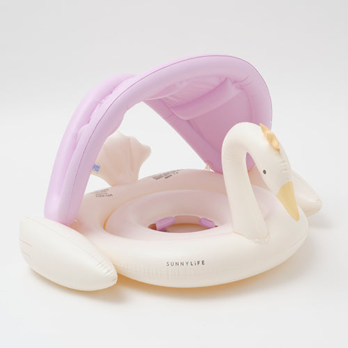 Bouée Multicolore Cygne Princesse Sunlife avec Pare-Soleil
