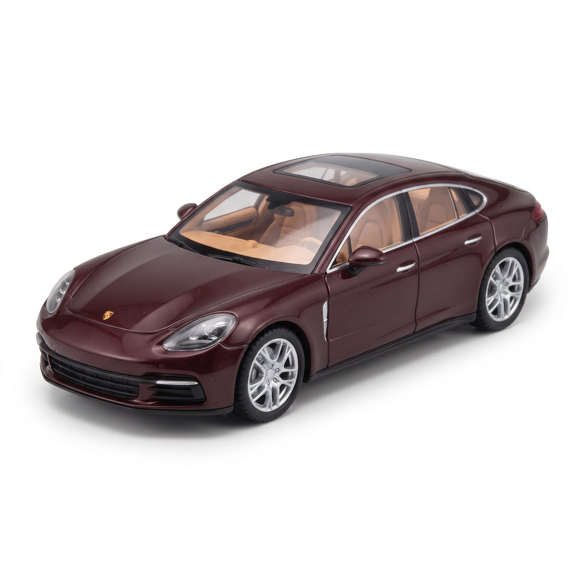 Modèle réduit Porsche Panamera bordeaux - Échelle 1:24