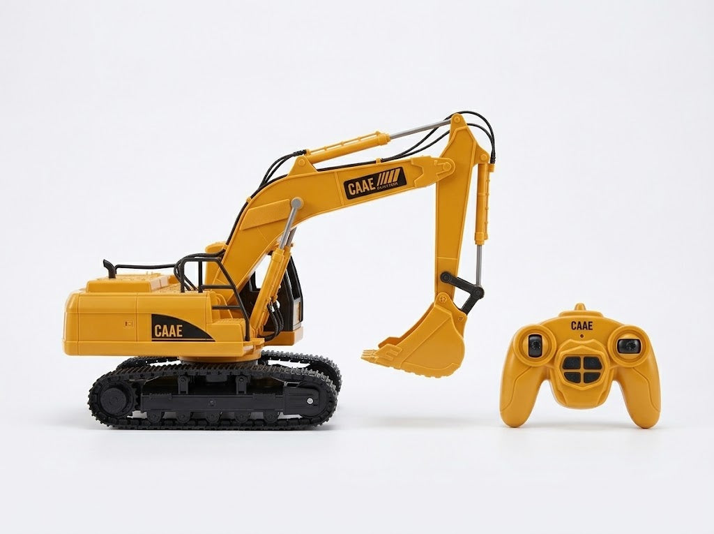 Pelleteuse Télécommandée CAAE RC Engineering Truck – Multifonction avec Sons, Rechargeable USB
