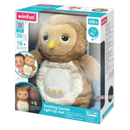 Winfun Veilleuse Hibou Musicale et Lumineuse – 0m+