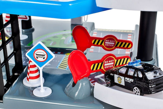 Set de Jeu Police de la Ville – Parking, Voitures & Hélicoptère