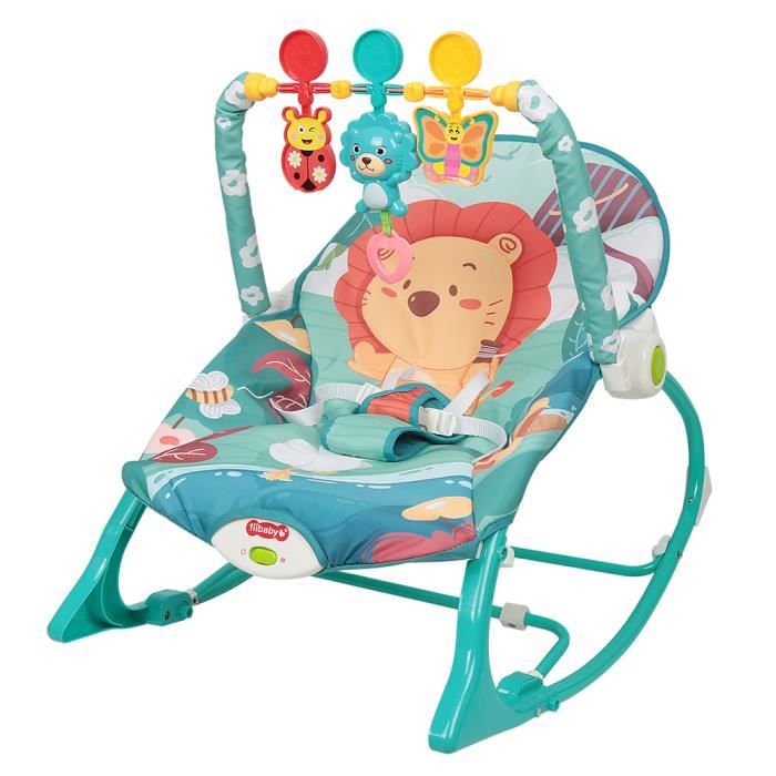 Chaise à Bascule pour Bébé avec Musique et Vibration - TiiBaby