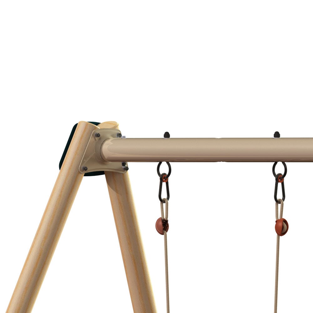 Balançoire double Techwood Harmonie DOUBLO + 1 siège bébé